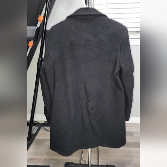 L.L Bean Coat Black Trench Coat - Picture 4 of 9